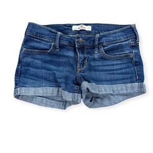 Vintage Hollister Shorts Women's 25 Blue Medium Wash Denim Booty Y2K